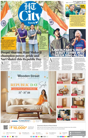 Cover of Hindustan Times (Ranchi) - Live