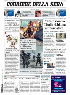 Cover of Corriere della Sera