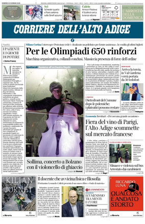 Cover of Corriere dell'Alto Adige