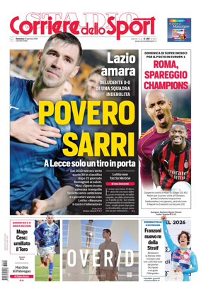 Cover of Corriere dello Sport (Lazio)