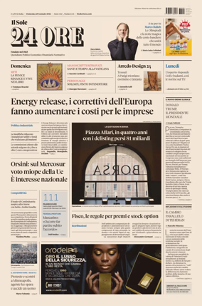 Cover of Il Sole 24 Ore