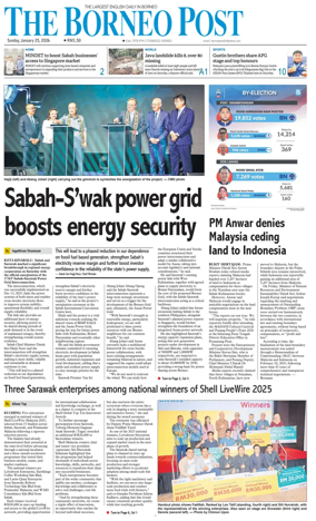 Cover of The Borneo Post (Sabah)