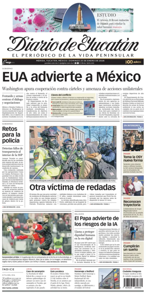 Cover of Diario de Yucatan