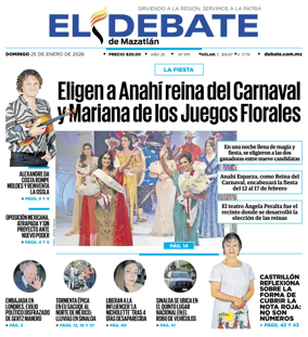 Cover of El Debate de Mazatlan