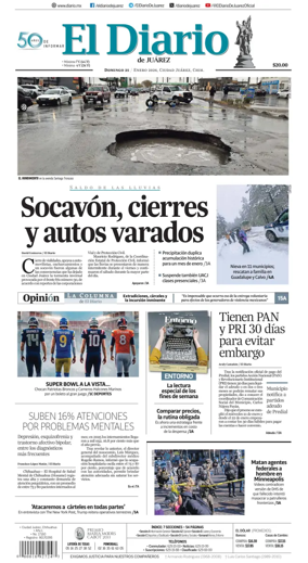 Cover of El Diario de Juarez