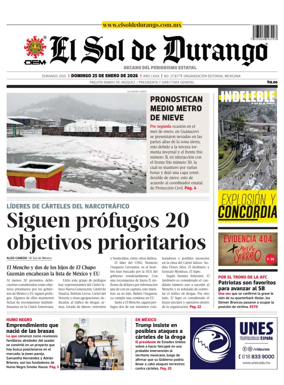 Cover of El Sol de Durango