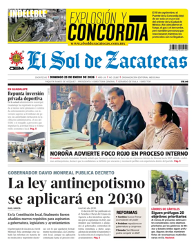 Cover of El Sol de Zacatecas