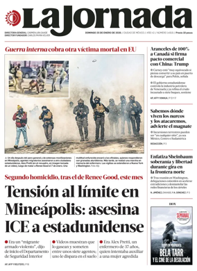 Cover of La Jornada