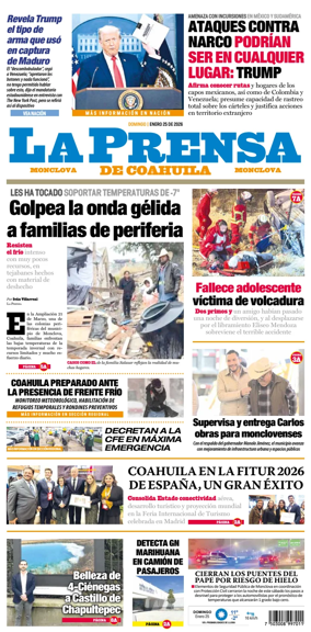 Cover of La Prensa de Coahuila