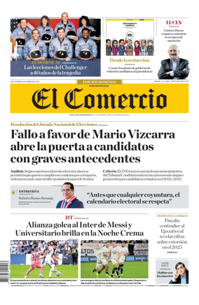 Cover of Diario El Comercio