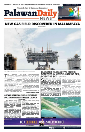 Cover of Palawan Daily News