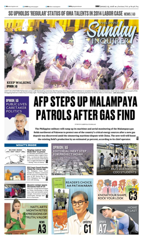 Cover of Philippine Daily Inquirer