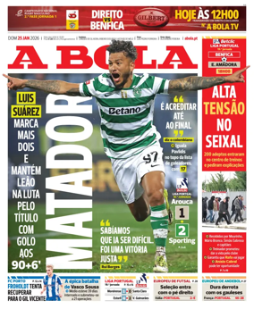 Cover of A BOLA (Portuguese)