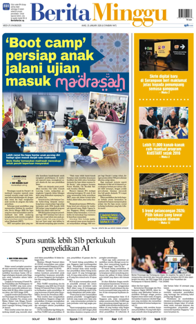 Cover of Berita Minggu-Singapore
