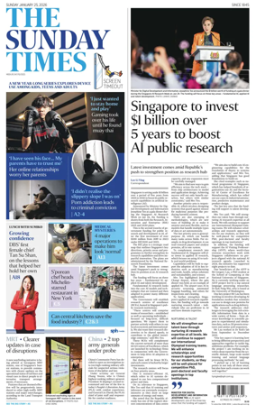 Cover of The Straits Times