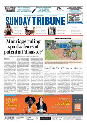 Cover of Sunday Tribune