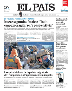 Cover of EL PAIS primera edicion
