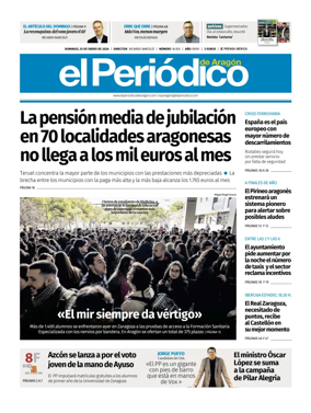 Cover of El Periodico Aragon