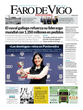 Cover of Faro de Vigo (Pontevedra)