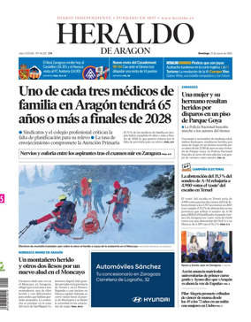 Cover of Heraldo de Aragon