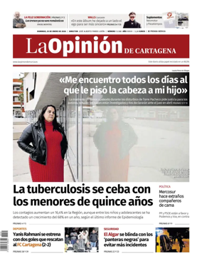 Cover of La Opinion de Murcia (Cartagena)