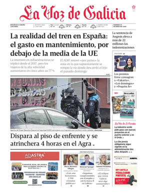 Cover of La Voz de Galicia (A Coruna)