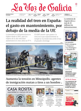 Cover of La Voz de Galicia (Arousa)