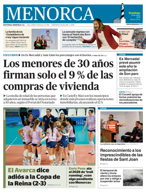 Cover of Menorca Diario Insular