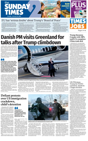 Cover of Sunday Times (Sri Lanka)