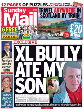 Cover of Sunday Mail (UK)