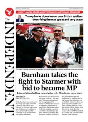 Cover of The Independent