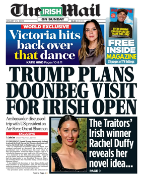 Cover of The Irish Mail on Sunday
