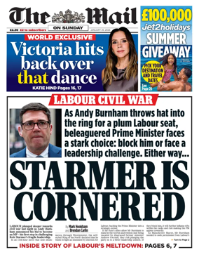 Cover of The Mail on Sunday