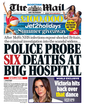 Cover of The Scottish Mail on Sunday