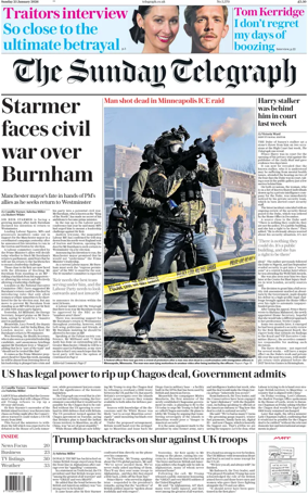 Cover of The Sunday Telegraph