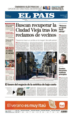 Cover of El Pais (Uruguay)