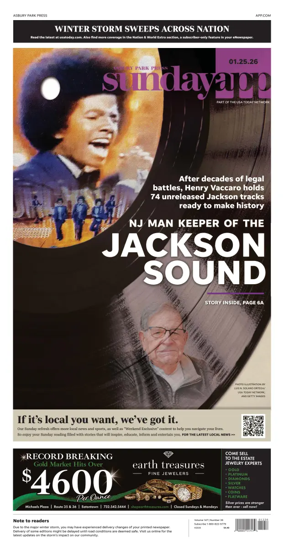 Cover of Asbury Park Press