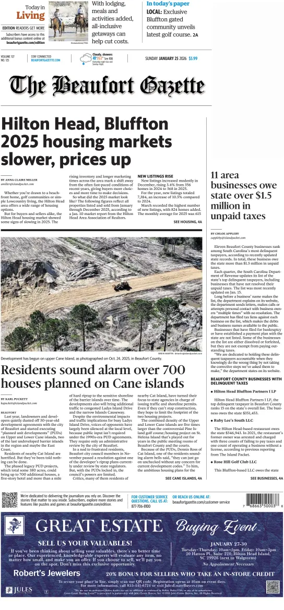 Cover of Beaufort Gazette (Sunday)