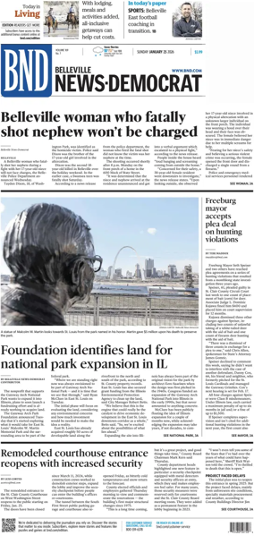 Cover of Belleville News-Democrat (Sunday)