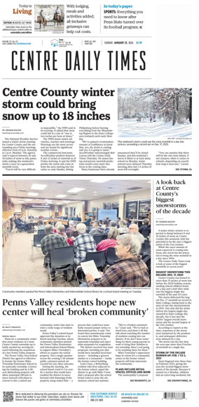 Cover of Centre Daily Times (Sunday)