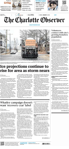 Cover of The Charlotte Observer (Sunday)