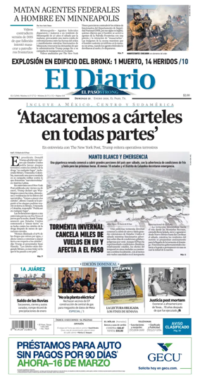 Cover of El Diario de El Paso
