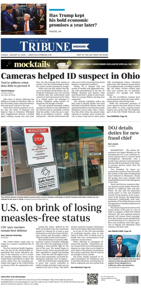 Cover of Great Falls Tribune