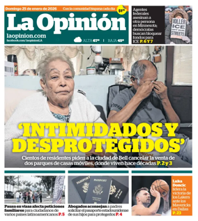 Cover of La Opinion