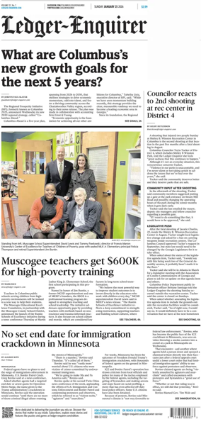 Cover of Ledger-Enquirer (Sunday)