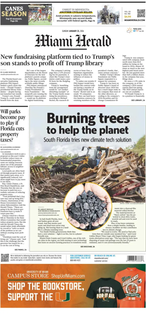 Cover of Miami Herald (Sunday)