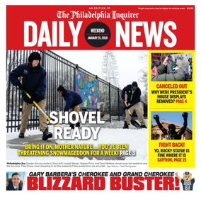 Cover of Philadelphia Daily News