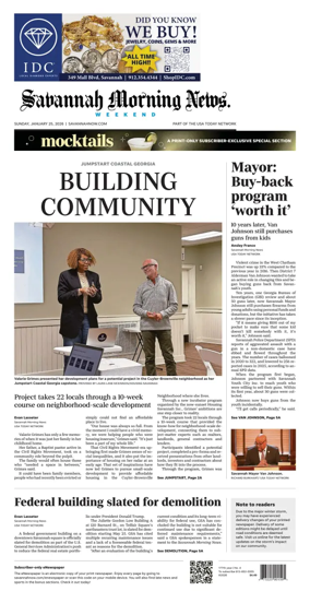 Cover of Savannah Morning News