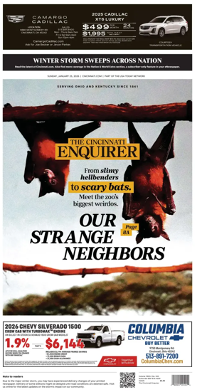 Cover of The Cincinnati Enquirer