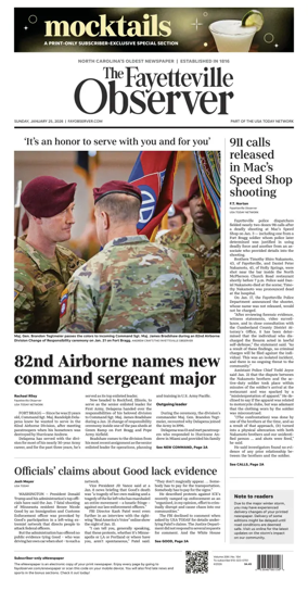 Cover of The Fayetteville Observer